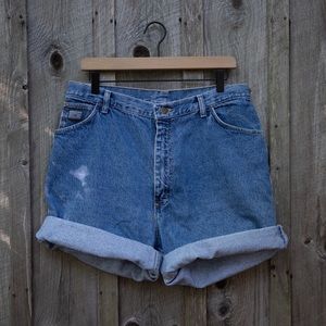 Vintage Wrangler High Waisted Denim Shorts
